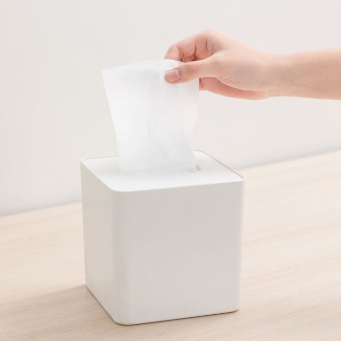 Hộp khăn giấy vuông Sano (nắp nhựa)