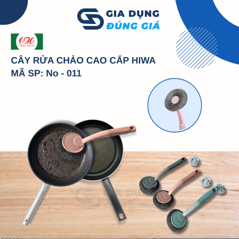 Cây Rửa Chảo Bát Đa Năng Châu Hưng Nhựa Cao Cấp Sợi Cước Mềm Không Xước Thiết Kế Nhỏ Gọn Nắp Vặn Tháo Rời Dễ Vệ Sinh