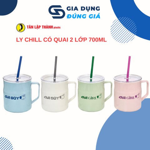 Ly quai 2 lớp 700ml