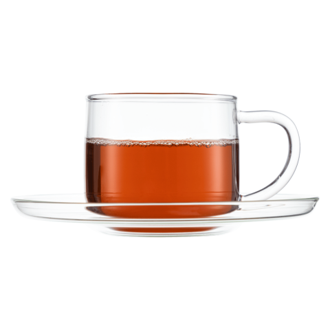 Bộ 6 tách trà kèm đĩa thuỷ tinh Nikko 150 ml