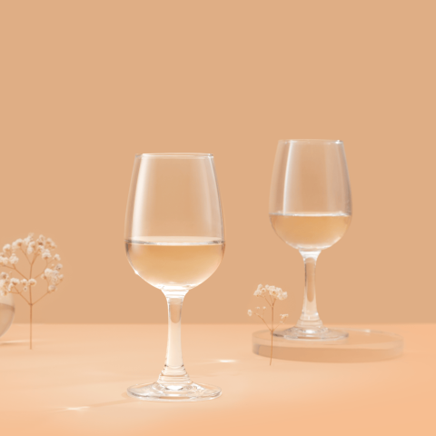 Bộ 6 ly rượu vang Otaru White 210 ml