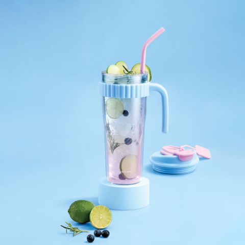 Ly nhựa 2 lớp LocknLock Spring Double Wall Cold Cup 890ml