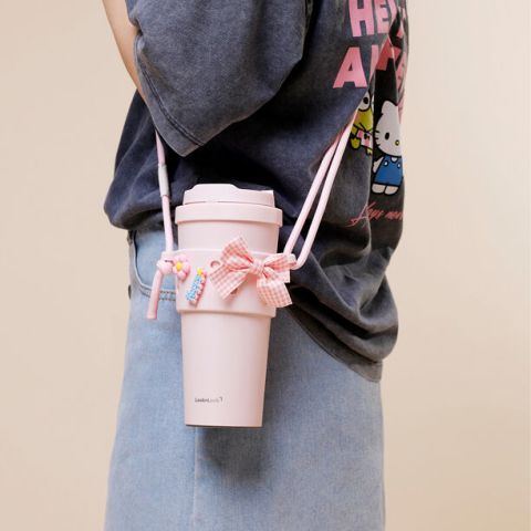 Combo Ly giữ nhiệt & Quai đeo silicone LocknLock Energetic 550ml