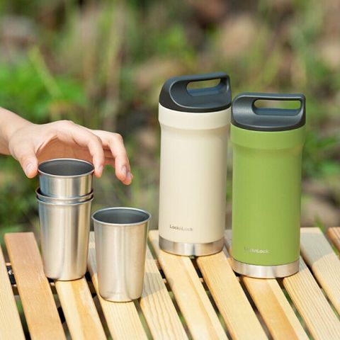Bình Giữ Nhiệt Locknlock Hybrid Tumbler Set (420Mlx1/190Mlx4)