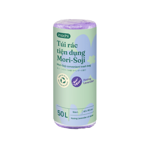 Túi rác tiện dụng Mori-Soji - Hương Lavender-50L