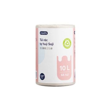 Túi rác tự hủy 10L Soji (Túi miệng lượn sóng)