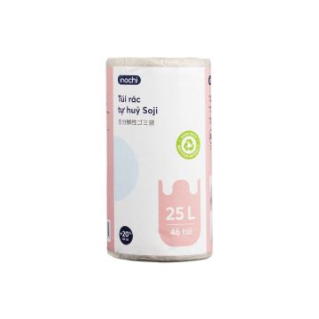 Túi rác tự hủy 25L Soji (Túi miệng lượn sóng)