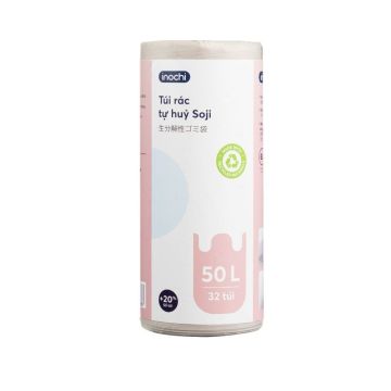Túi rác tự hủy 50L Soji (Túi miệng lượn sóng)