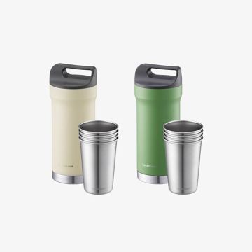 Bình Giữ Nhiệt Locknlock Hybrid Tumbler Set (420Mlx1/190Mlx4)