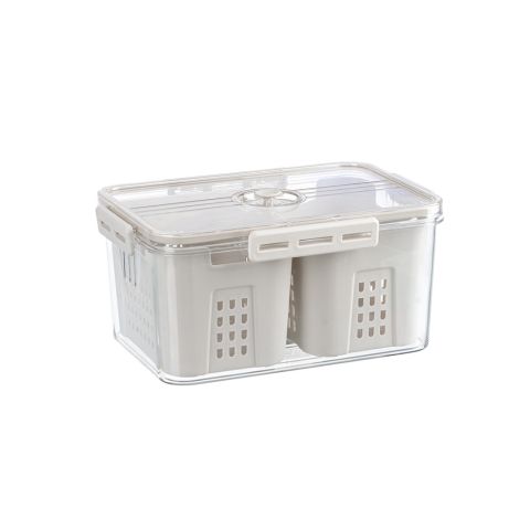 Hộp thực phẩm chữ nhật 2 ngăn