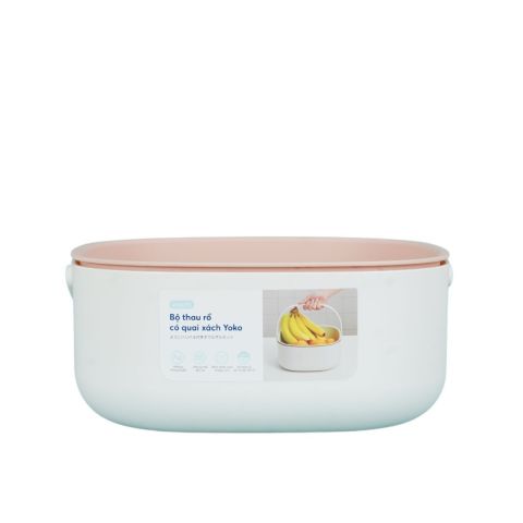 Bộ thau rổ có quai xách Yoko 27cm