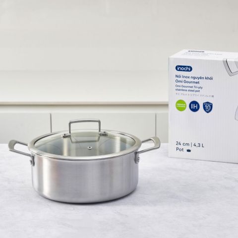 Nồi Inox nguyên khối Omi Gourmet