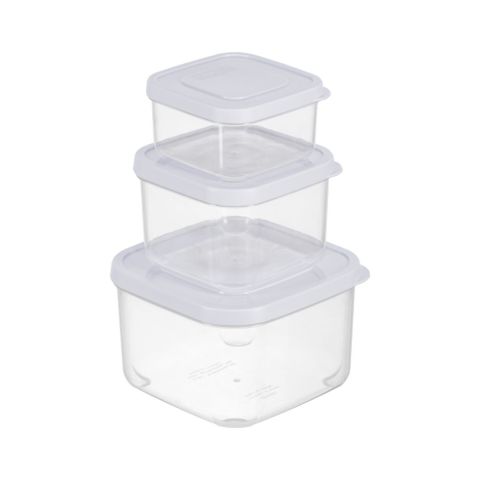 Bộ 3 hộp thực phẩm vuông Hokkaido