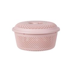 Rổ nắp tròn chấm bi Hokori