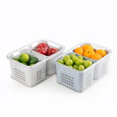 Hộp thực phẩm chữ nhật 2 ngăn